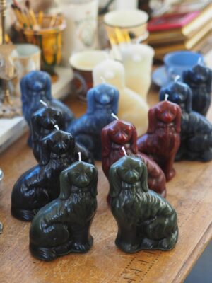 Staffordshire Dog Candle Pair